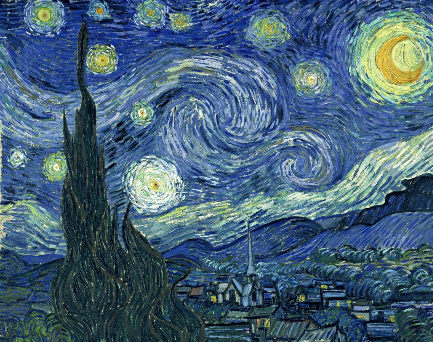 La nuit étoilée Van Gogh